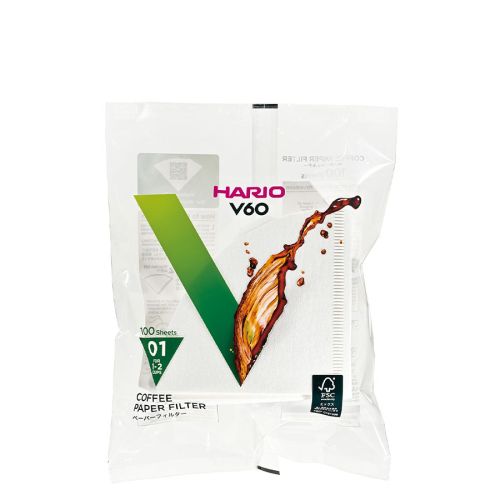 HARIO V60 Papierkaffeefilter in Verpackung